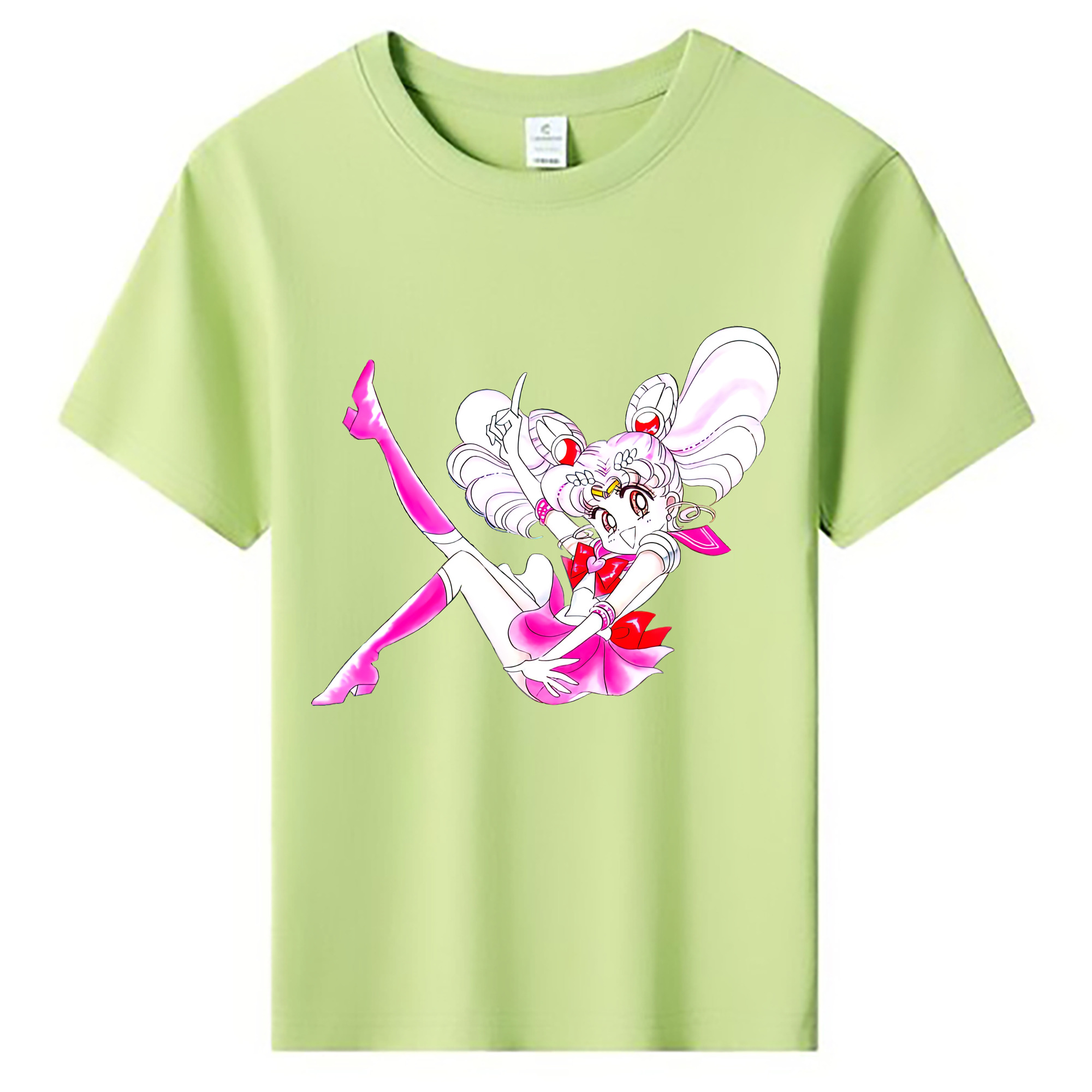 （画像用） 美少女戦士セーラームーン ちびうさ Sailor Moon Chibiusa Tsukino Usagi Small Lady Serenity 綿100％キッズTシャツ（フロントプリント）